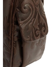 LESAC TRIO Rucsac din piele de damasc maro damasc - Genți femei - 7