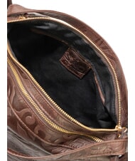 LESAC TRIO Rucsac din piele de damasc maro damasc - Genți femei - 8