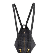 LESAC TRIO Rucsac din piele de crocodil albastru de cocos - Genți femei - 2