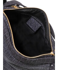 LESAC TRIO Rucsac din piele de crocodil albastru de cocos - Genți femei - 8