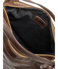 LESAC TRIO Rucsac din piele Nappa cafea - Genți femei - 8