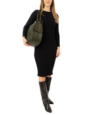 LESAC TRIO Rucsac din piele Nappa verde - Genți femei - 4