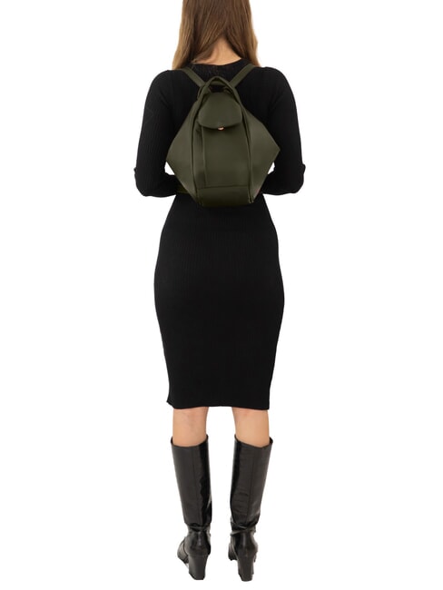 TRIO Rucsac din piele Nappa verde - Genți femei