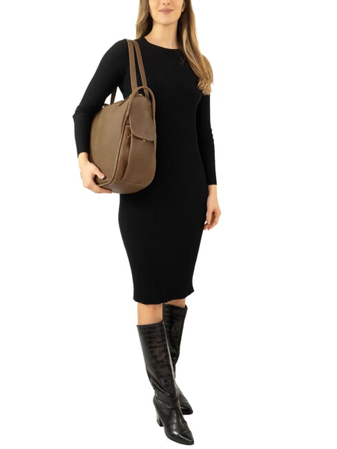 TRIO Rucsac din piele Nappa turturele - Genți femei