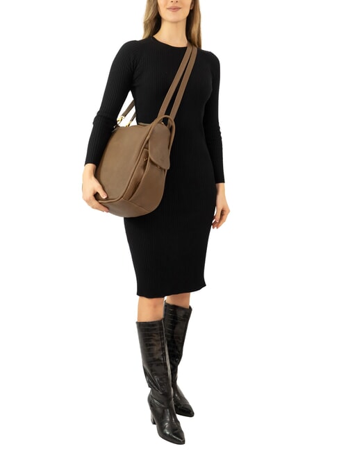 TRIO Rucsac din piele Nappa turturele - Genți femei