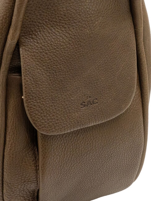 TRIO Rucsac din piele Nappa turturele - Genți femei