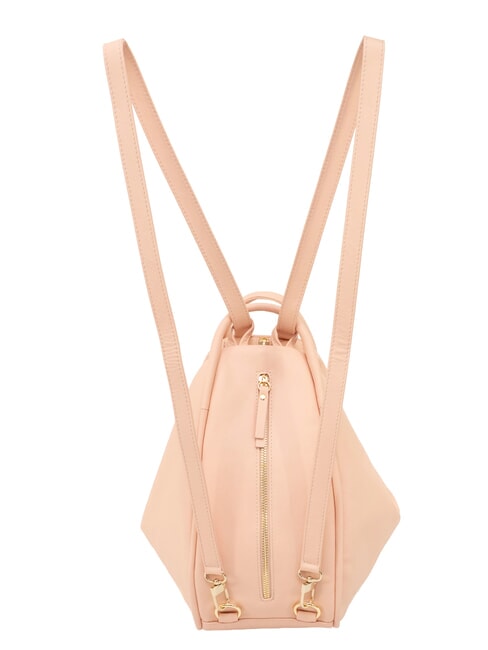 TRIO Rucsac din piele Nappa somon - Genți femei