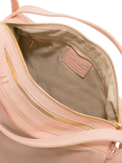 TRIO Rucsac din piele Nappa somon - Genți femei