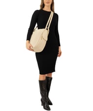 LESAC TRIO Rucsac din piele Nappa fildeş - Genți femei - 5