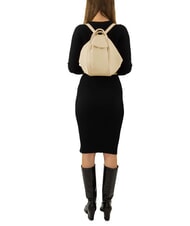 LESAC TRIO Rucsac din piele Nappa fildeş - Genți femei - 6