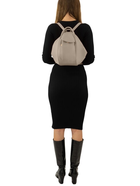 TRIO Rucsac din piele Nappa gri - Genți femei