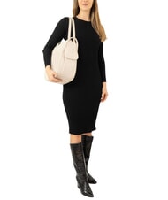 LESAC TRIO Rucsac din piele Nappa roz pudrat - Genți femei - 4