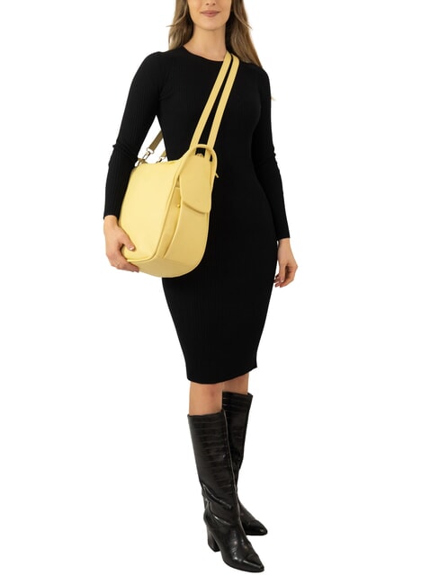 TRIO Rucsac din piele Nappa galben - Genți femei