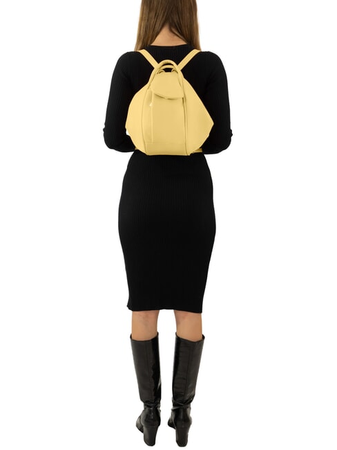 TRIO Rucsac din piele Nappa galben - Genți femei