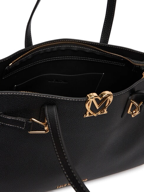 SOFT SCULPT Geantă de cumpărături de umăr negru - Genți femei