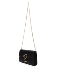LOVE MOSCHINO HEART TURNLOCK Geantă mică de umăr negru - Genți femei - 4