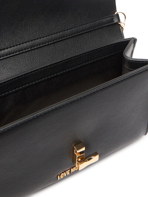 HEART TURNLOCK Geantă mică de umăr negru - Genți femei