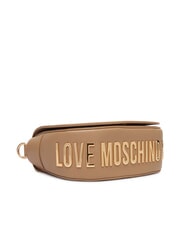LOVE MOSCHINO GIANT Geantă de umăr cu clapă bej - Genți femei - 5
