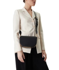 LOVE MOSCHINO GIANT Geantă de umăr cu clapă negru - Genți femei - 5