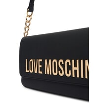 LOVE MOSCHINO BOLD LOVE Geantă de umăr cu inserție de lanț negru - Genți femei - 3