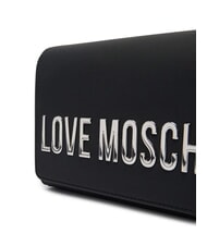 LOVE MOSCHINO SMART DAILY Geantă de umăr cu lanț lac negru - Genți femei - 3