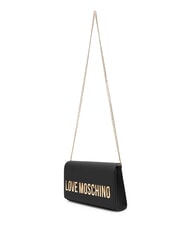 LOVE MOSCHINO SMART DAILY Geantă de umăr cu lanț negru - Genți femei - 4
