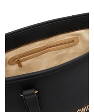 LOVE MOSCHINO BOLD LOVE Geantă de cumpărături de umăr negru - Genți femei - 6