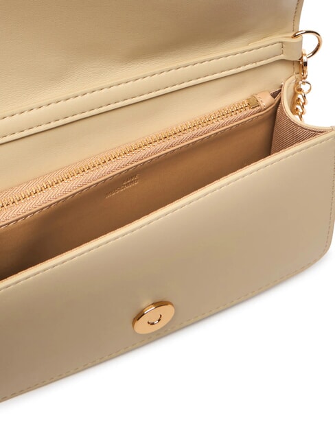 EMBOSSED Geantă de umăr mini din metal unt - Portofele femei