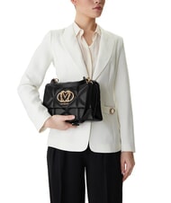 LOVE MOSCHINO EMBOSSED Geantă tip servietă cu curea de umăr negru - Genți femei - 5