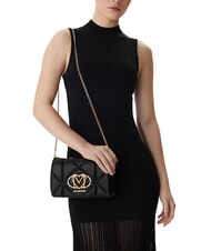 LOVE MOSCHINO EMBOSSED Geantă de umăr cu clapă negru - Genți femei - 5