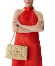 LOVE MOSCHINO EMBOSSED Geantă de umăr convertibilă unt - Genți femei - 5