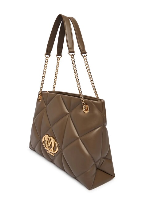 EMBOSSED Geantă de umăr cu m&acirc;nere din lanț noroi - Genți femei