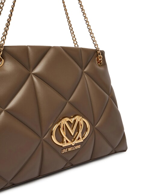 EMBOSSED Geantă de umăr cu m&acirc;nere din lanț noroi - Genți femei