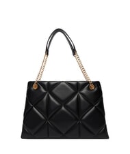 LOVE MOSCHINO EMBOSSED Geantă de umăr cu m&acirc;nere din lanț negru - Genți femei - 4