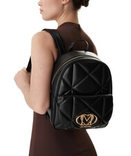 LOVE MOSCHINO EMBOSSED Rucsac cu buzunar negru - Genți femei - 5