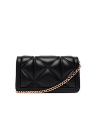 LOVE MOSCHINO EMBOSSED Geantă de umăr mini din metal negru - Portofele femei - 2