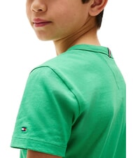TOMMY HILFIGER TH KIDS Tricou din bumbac cu m&acirc;necă scurtă verde radiant - Tricou copil - 3