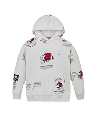 TOMMY HILFIGER TH KIDS Hanorac cu gluga erica albă ca zăpada - Hanorac pentru bebeluși - 4