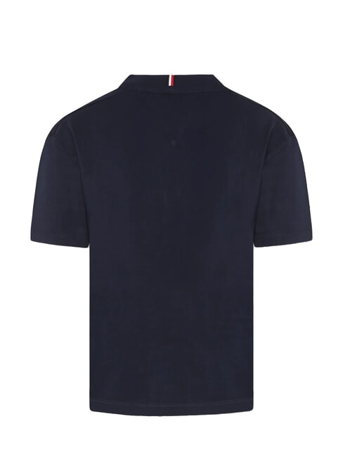 TH KIDS Tricou cu m&acirc;necă scurtă, croială lejeră bleumarin noapte &icirc;ntunecată - Tricou copil