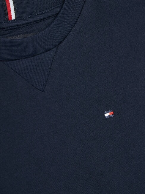 TH KIDS Tricou cu m&acirc;necă scurtă și broderie cu steag bleumarin noapte &icirc;ntunecată - Tricou copil