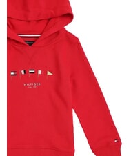 TOMMY HILFIGER TH KIDS Hanorac cu broderie de steag roșu primar - Hanorac pentru bebeluși - 2