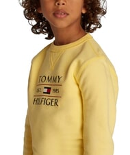 TOMMY HILFIGER TH KIDS Hanorac cu guler rotund și imprimeu lemongrass - Hanorac pentru bebeluși - 3