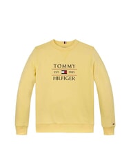 TOMMY HILFIGER TH KIDS Hanorac cu guler rotund și imprimeu lemongrass - Hanorac pentru bebeluși - 4