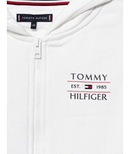 TOMMY HILFIGER TH KIDS Hanorac cu fermoar complet pentru copii alb - Hanorac pentru bebeluși - 3