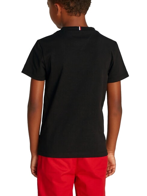 TH KIDS Tricou cu imprimeu maxi al logo-ului negru - Tricou copil