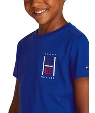 TOMMY HILFIGER TH KIDS Tricou cu m&acirc;necă scurtă pentru copii albastru pană - Tricou copil - 3