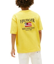 TOMMY HILFIGER TH KIDS Tricou cu m&acirc;necă scurtă și steag fructul carambolei galbene - Tricou copil - 2