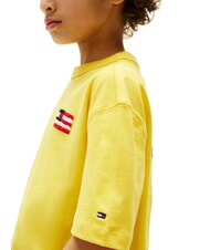 TOMMY HILFIGER TH KIDS Tricou cu m&acirc;necă scurtă și steag fructul carambolei galbene - Tricou copil - 3