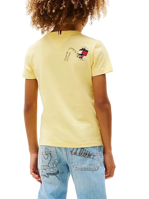 TH KIDS Tricou din bumbac cu m&acirc;necă scurtă lemongrass - Tricou copil