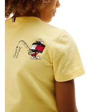 TOMMY HILFIGER TH KIDS Tricou din bumbac cu m&acirc;necă scurtă lemongrass - Tricou copil - 3